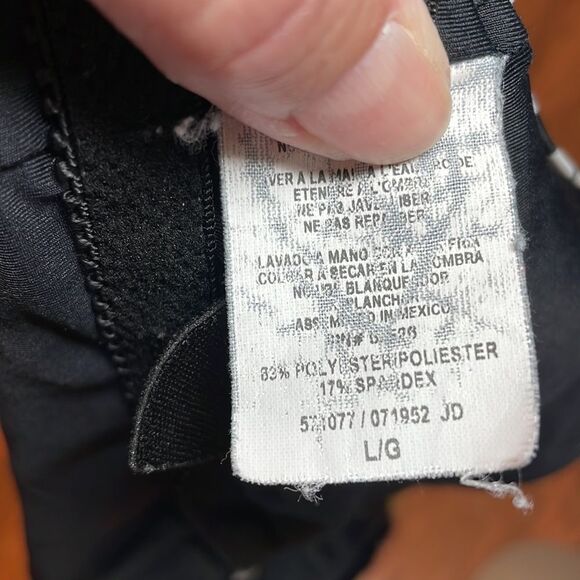 Becca Tribal Primitive Print Black White 1 piece swimsuit, bathing, tank, Large - Picture 9 of 10